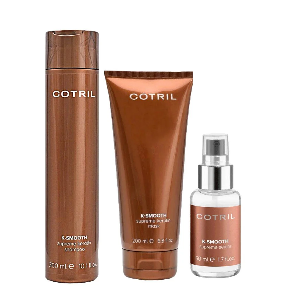 Cotril - K-Smooth Pack (Shampoo 300ml+Máscara 200ml+Sérum)
