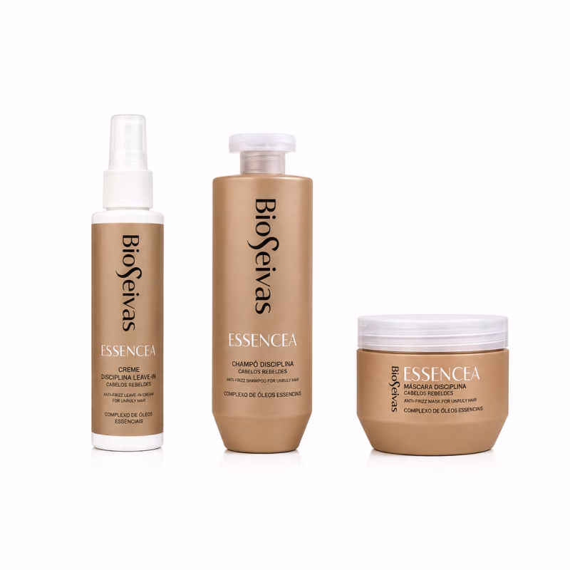 Bioseivas Indisciplinados Pack (Shampoo 300ml+Máscara 250ml+Creme Disciplina 125ml)