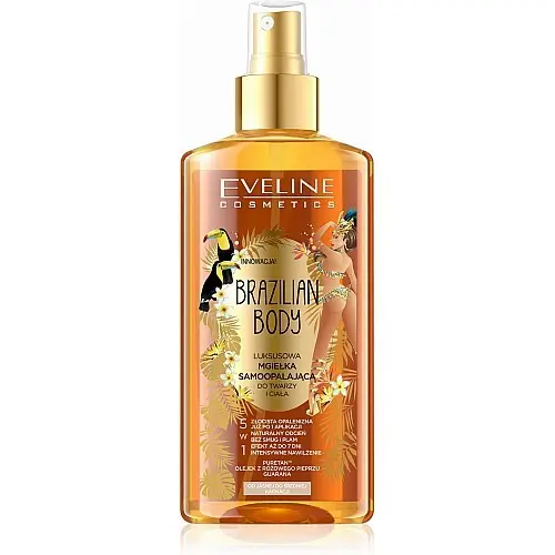 Eveline Brazilian Body Luxury Self Tanning Face And Body Mist 150ml