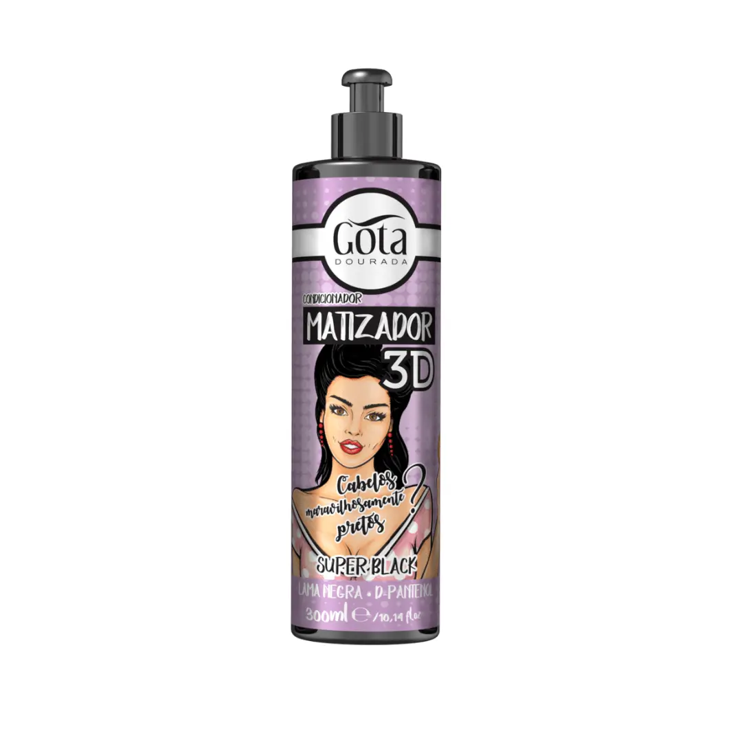 Gota Dourada Matizador 3D Super Black 300ml