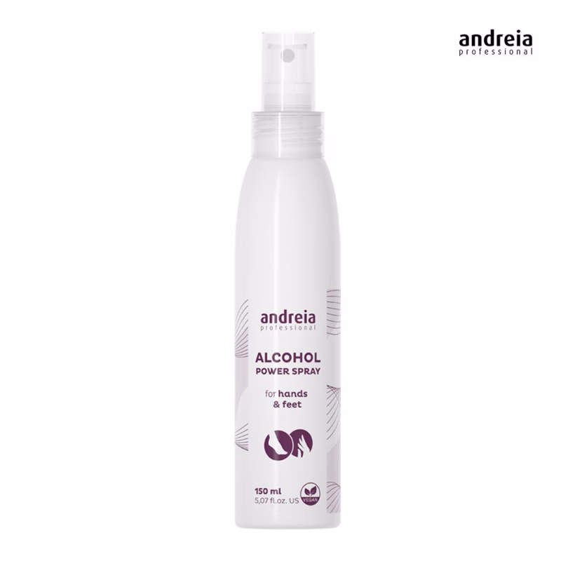 Alcohol Power Spray Desinfetante para mãos e pés 150ml - Andreia Professional