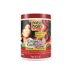 Creme Para Pentear Reconstrução Milagrosa Crespas & Cacheadas Natuhair 1l