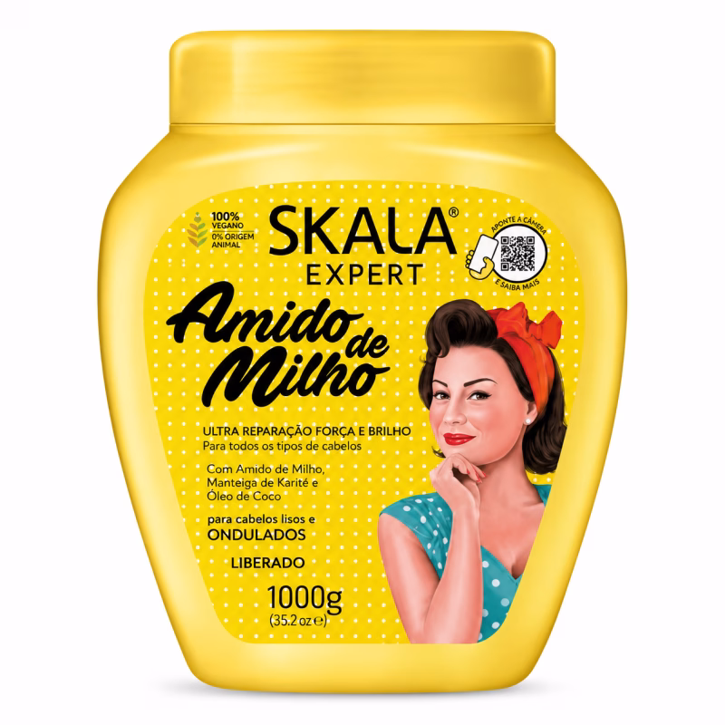 Skala Creme de Tratamento Amido de Milho 1000g