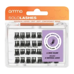 Amma - Sololashes Pestanas Postiças Trio Com Nó Triple Flare S