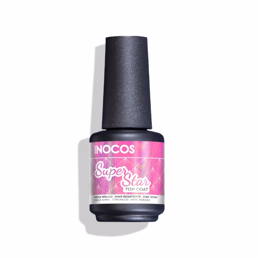 Consegue um acabamento brilhante com efeito diamante com o Top Coat Super Star Vegan. Com Brilho extremo e mais resistência o Top Coat de média viscosidade com goma não vai deixar ninguém indiferente. Recomenda-se a sua utilização com bases de viscosidade baixa/média.