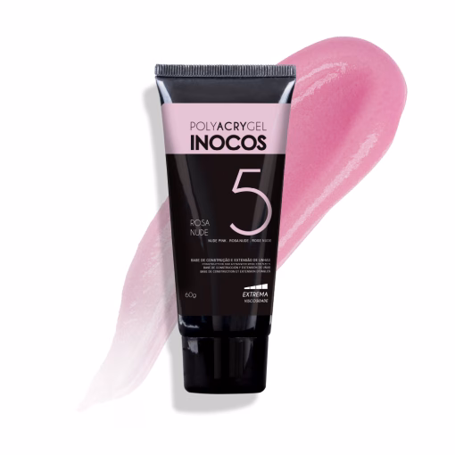 Polyacrygel INOCOS Rosa Nude com elevada viscosidade. Apresentamos-te o Polyacrygel INOCOS 5 Rosa Nude  . É compatível com toda a gama de verniz gel Inocos. Catalisa em equipamentos UV ou LED. Cor  Rosa Nude. Efeito Semi-Opaco/Leitoso. Produto Vegan & Cruelty Free Quantidade: 60g