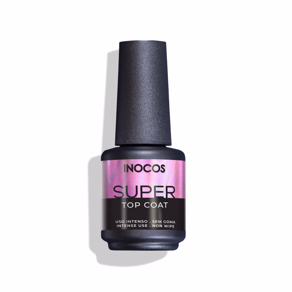 REF. 91.18.072 Super Top Coat Consegue o acabamento brilhante de sonho com o Top Coat especial Nail Art. O Super Top Coat é de Média Viscosidade. Recomenda-se a sua utilização com bases de viscosidade média/alta. Top Coat sem Goma.