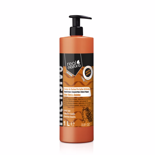 Real Natura Creme Pentear Pro Cachos Definidos 1L