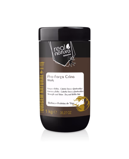 Real Natura Máscara Sem Sal Pro-Força Crina 1kg