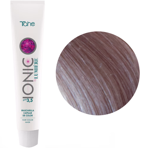 TAHE - IONIC MÁSCARA COR LOURO PÉROLA 100 ML Tahe Ionic Máscara capilar com cor, de pH ácido, que potencia a ação das cores de oxidação, atuando em sinergia com as mesmas.  Produto altamente nutriente e hidratante.  MODO DE APLICAÇÃO: Escolher a cor IONIC desejada. Utilizar luvas. Aplicar sobre o cabelo limpo e húmido da raiz às pontas. Não tocar no couro cabeludo (especialmente quando se trata de tons intensos). Distribuir com um pente. Tempo de pose: 10 minutos. Enxaguar com água tépida. Lavar com Champô. Com IONIC Transparente, Louro Pérola e Louro Areia, não é necessário aplicar champô. Basta somente enxaguar abundantemente com água.