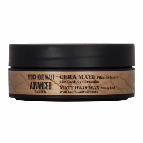 TAHE - ADVANCED BARBER HOLD MATT Nº303 100ML Fixação forte Fórmula texturizante de efeito mate e acabamento natural, fixação forte. Ideal para criar uma vasta gama de penteados, em cabelos curtos e médios. Fácil de moldar. Não deixa resíduos. Elimina-se facilmente com água. Usar uma pequena quantidade de produto, misturar entre as mãos e aplicar sobre o cabelo seco, dando o estilo desejado. Evitar o contacto com os olhos.