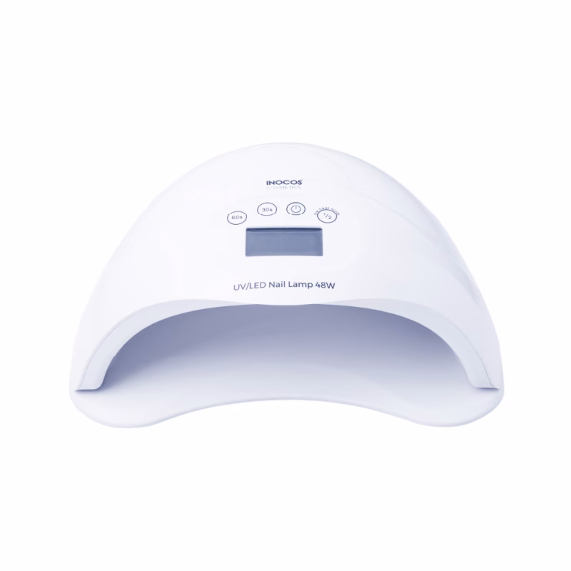 A Lâmpada LED-UV 48W tem uma base amovível, ecrã digital e temporizador em 3 modos. REF. 93.04.002 A Lâmpada LED-UV 48W tem uma base amovível, possui ainda um ecrã digital e temporizador em 3 modos (30 segundos, 60 segundos e modo de baixo calor). Detalhes: 3 modos 12 tamanhos 24 LEDS