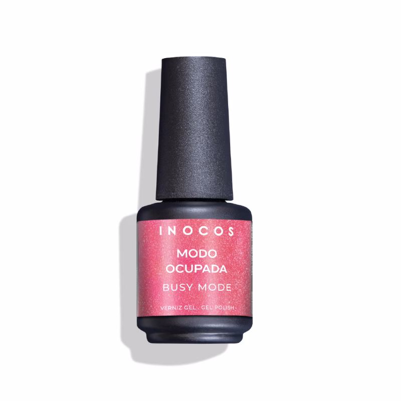 INOCOS - Verniz Gel Modo Ocupada Verniz Gel com fórmula duradoura e pigmentada Apresentamos-te o Verniz Gel INOCOS Modo Ocupada da Coleção Época Alta. Cor Rosa Cintilante. Detalhes: Verniz Gel Vegan Quantidade: 15ml Modo de uso: Após a aplicação da Base, aplica uma ou duas camadas finas de Verniz Gel. Catalisa em Lâmpada UV (120s) ou LED (60s). PRECAUÇÕES: USO PROFISSIONAL. EVITAR CONTACTO COM A PELE, PODE PROVOCAR REAÇÃO ALÉRGICA. LER AS INSTRUÇÕES DE USO. MANTER FORA DO ALCANCE DAS CRIANÇAS. ARMAZENAR FECHADO, SEM EXPOSIÇÃO À LUZ.