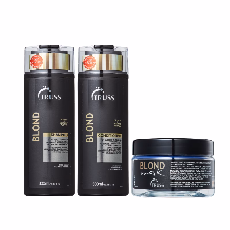 Truss Blond Shampoo 300ml+ Condicionador 300ml + Máscara 180g