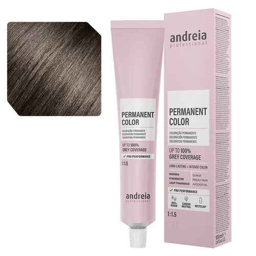 Andreia - Coloração Permanente 55.0 Castanho Claro Intenso Natural