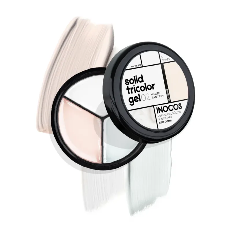 INOCOS - Solid Tricolor Gel INOCOS 02 White Fantasy