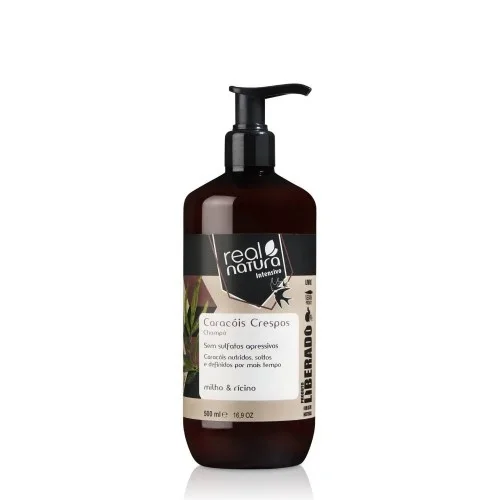Real Natura Shampoo Caracóis Crespos Liberado 500ml
