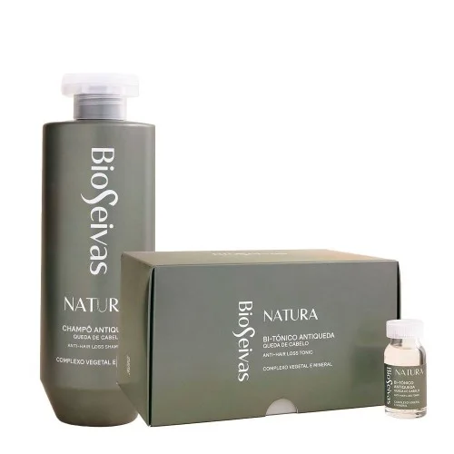 Bioseivas - Natura Pack Bi-Tónico Antiqueda 12x12ml + Shampoo Antiqueda 300ml