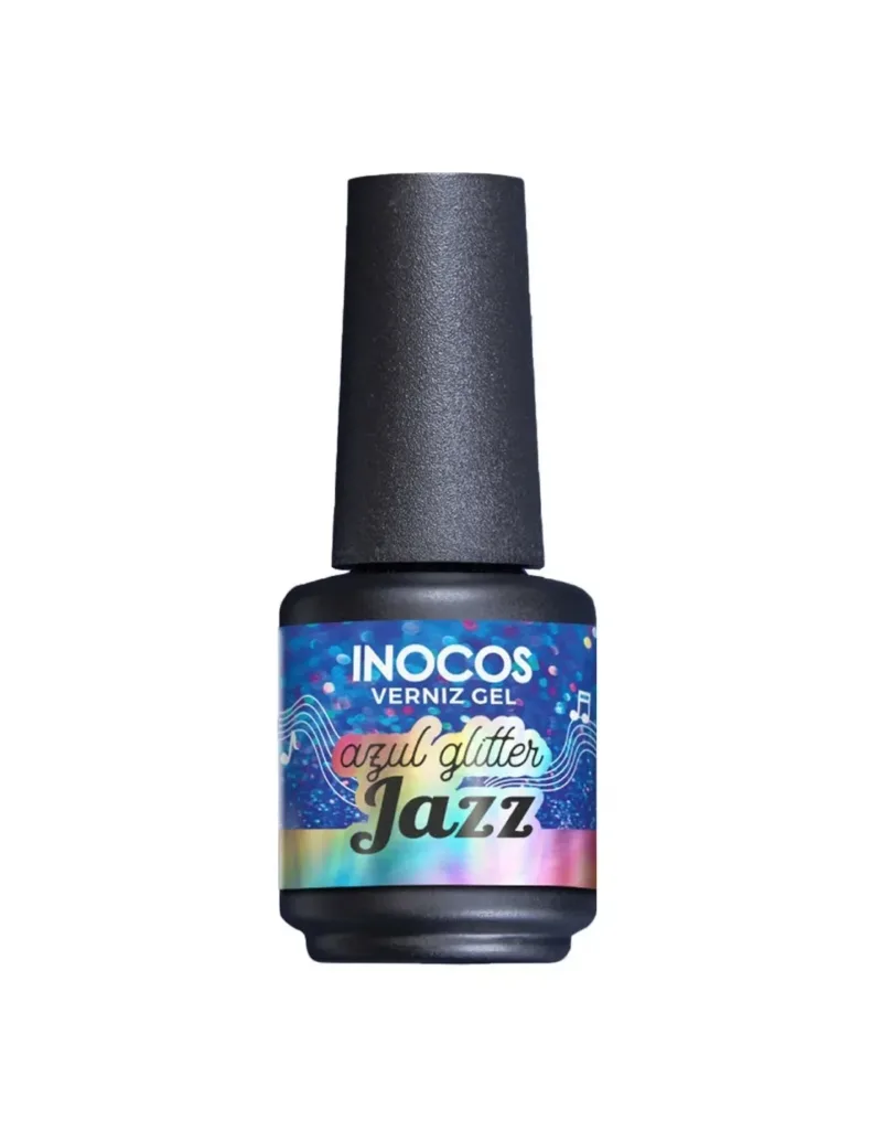 INOCOS - Verniz Gel Azul Glitter Jazz