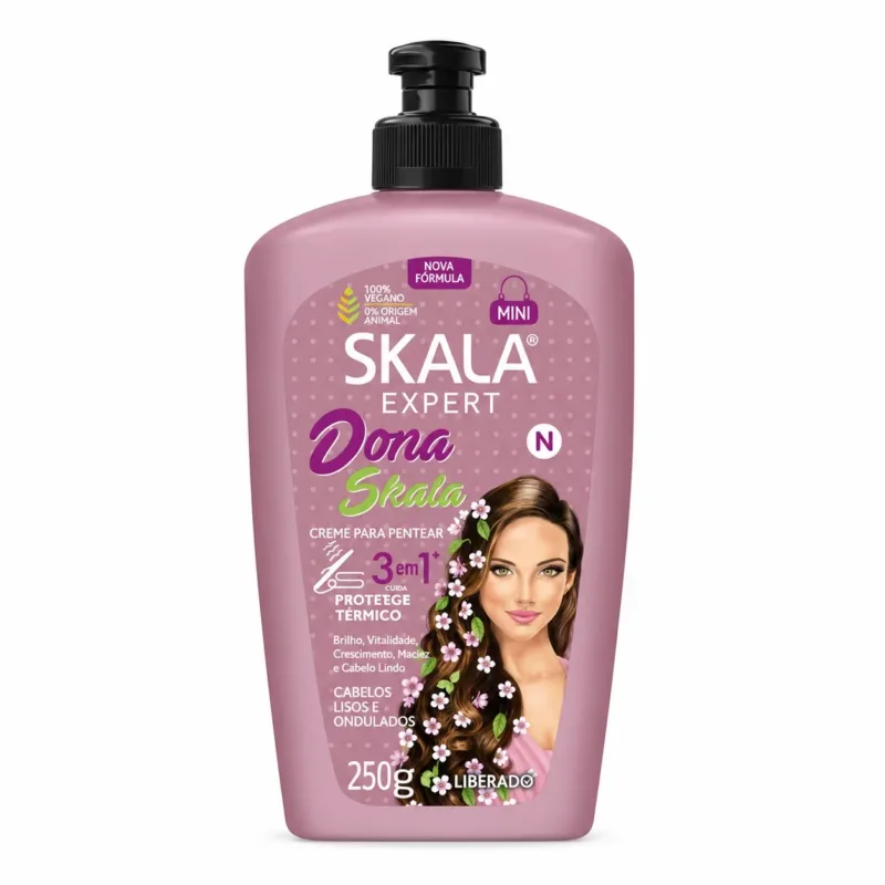 Skala Creme de Pentear 3 em 1 Dona Skala 250g