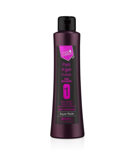 Real Natura Shampoo sem Sal Puro Argan 300ml