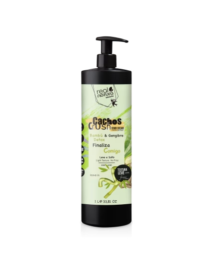 Real Natura Creme de Pentear Cachos Crush Bambú e Gengibre 1LT