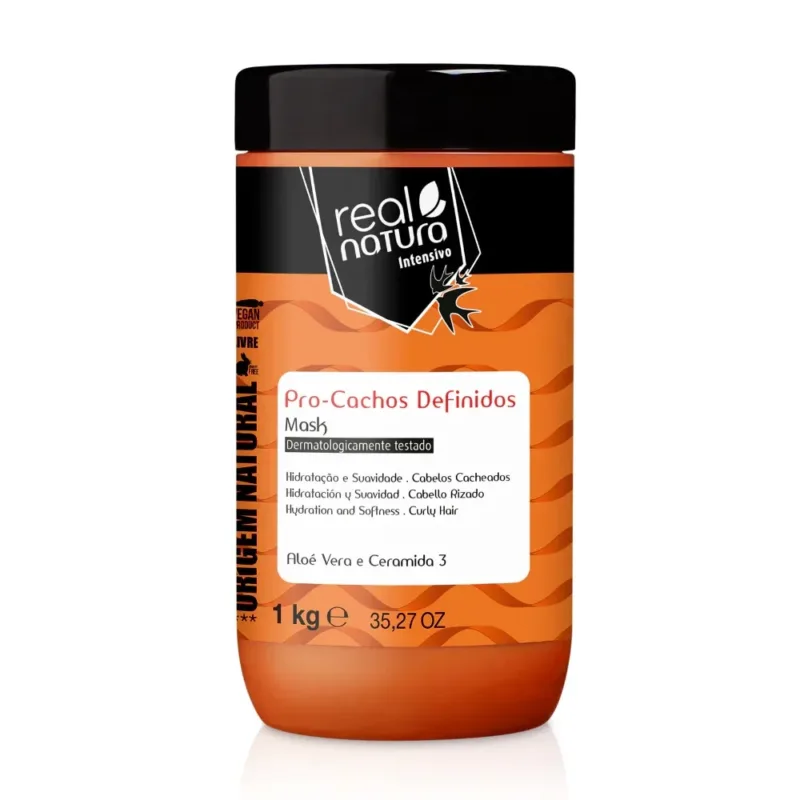 Real Natura Máscara Intensiva Pro-Cachos Definidos 1 kg