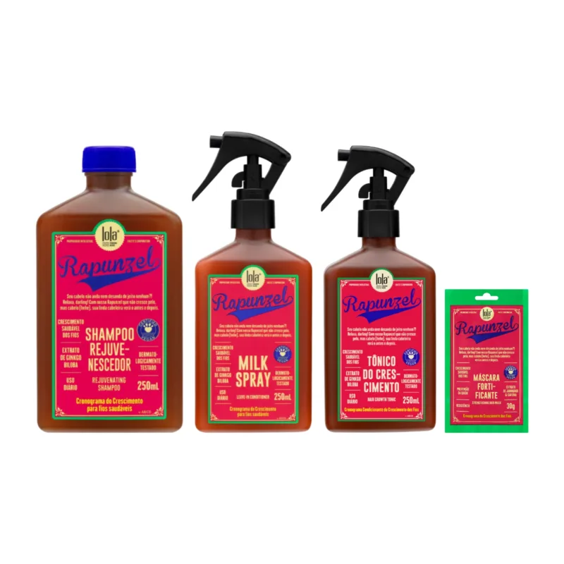 Lola Kit Rapunzel (Shampoo + Milk Spray + Tónico + Máscara 30g)