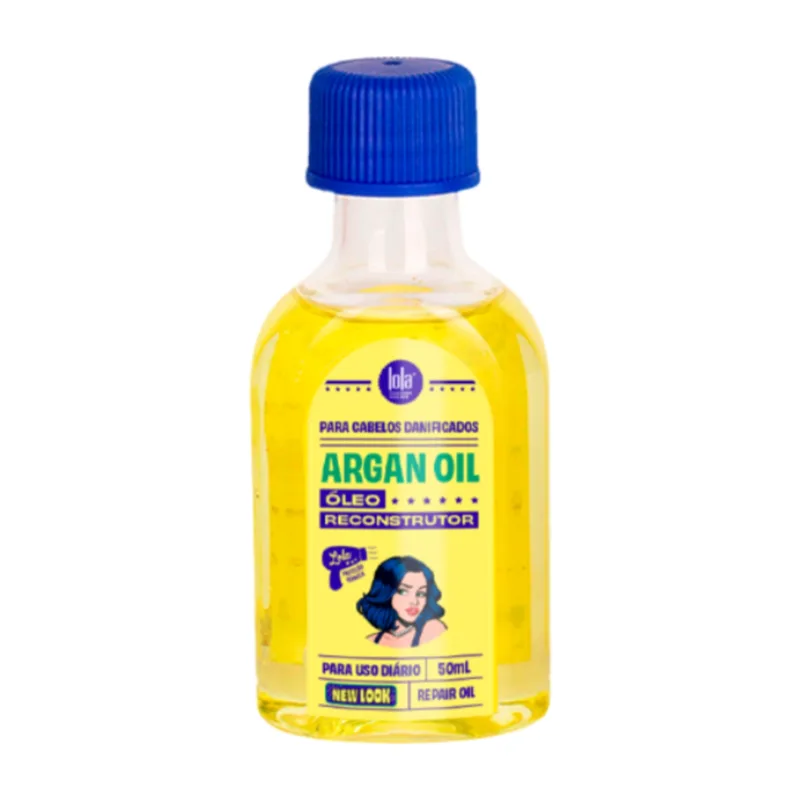 Lola Argan Oil Óleo Reconstrutor Toque Seco Sem Silicone 50ml