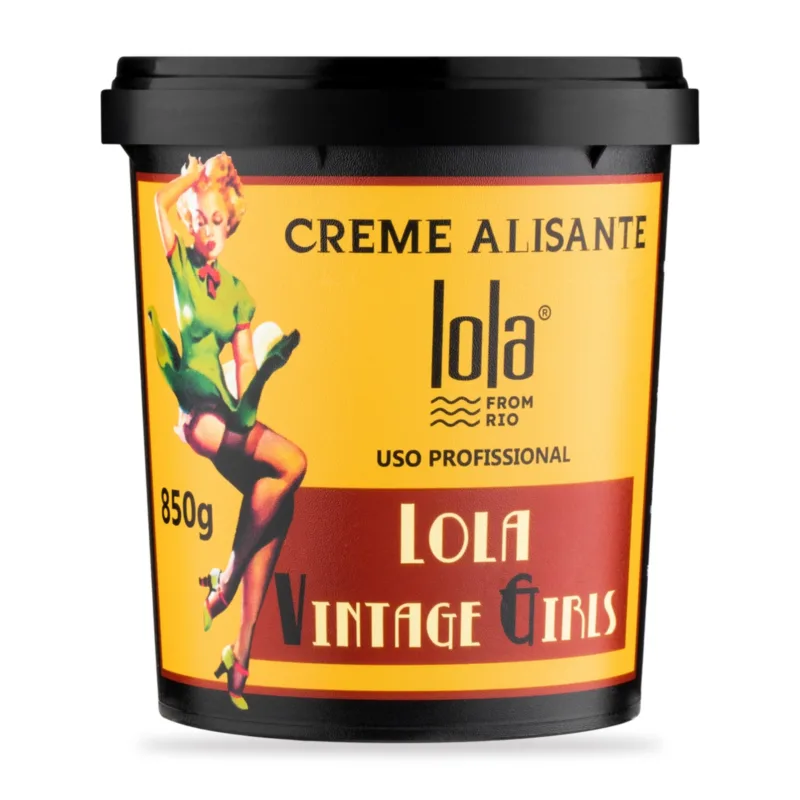 Lola Vintage Girls Creme Alisante Profissional Coco e Argan 850g