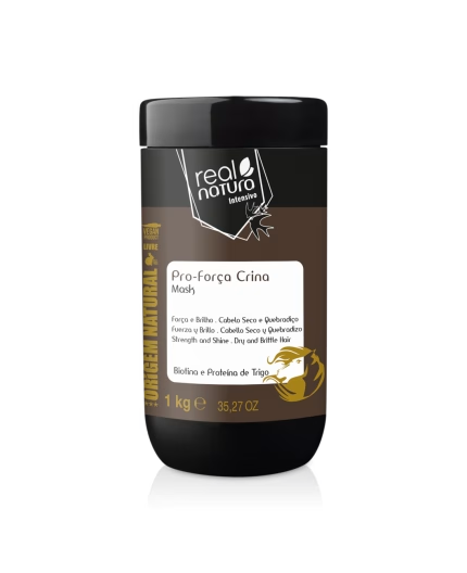 Real Natura Máscara Sem Sal Pro-Força Crina 1kg