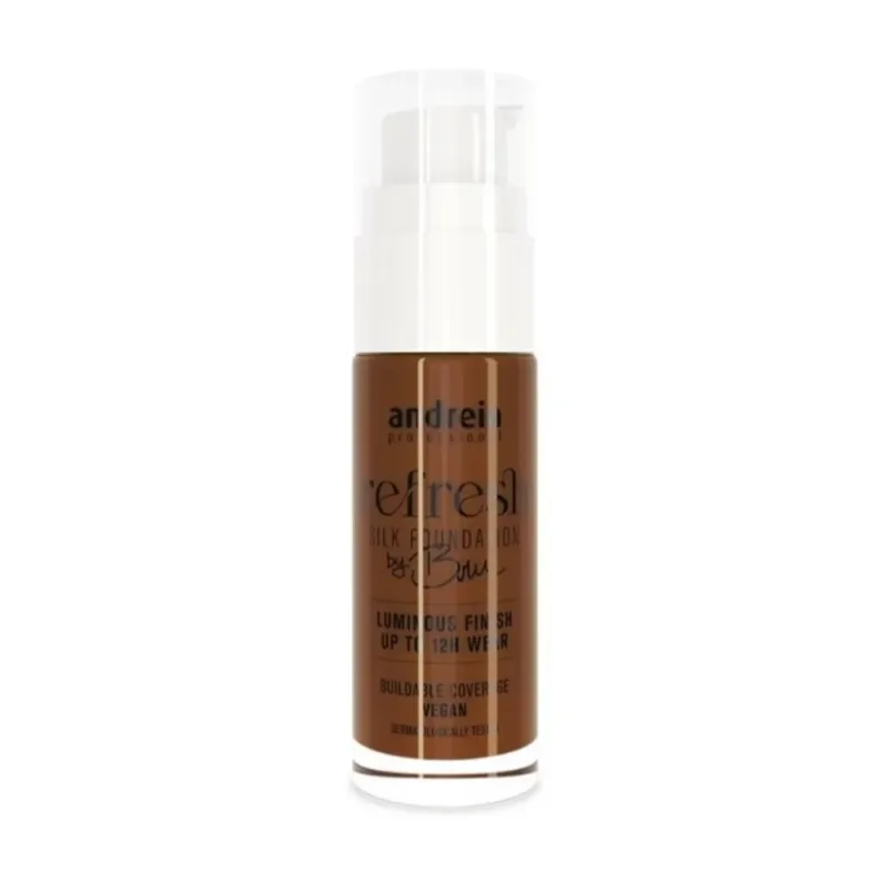 Andreia Refresh Silk Foundation by Bru 09 Milk Chocolate