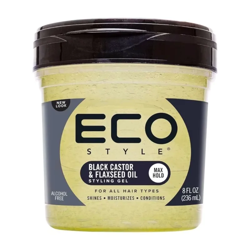 Eco Style Black Castor & Flaxseed Oil Gel 236ml
