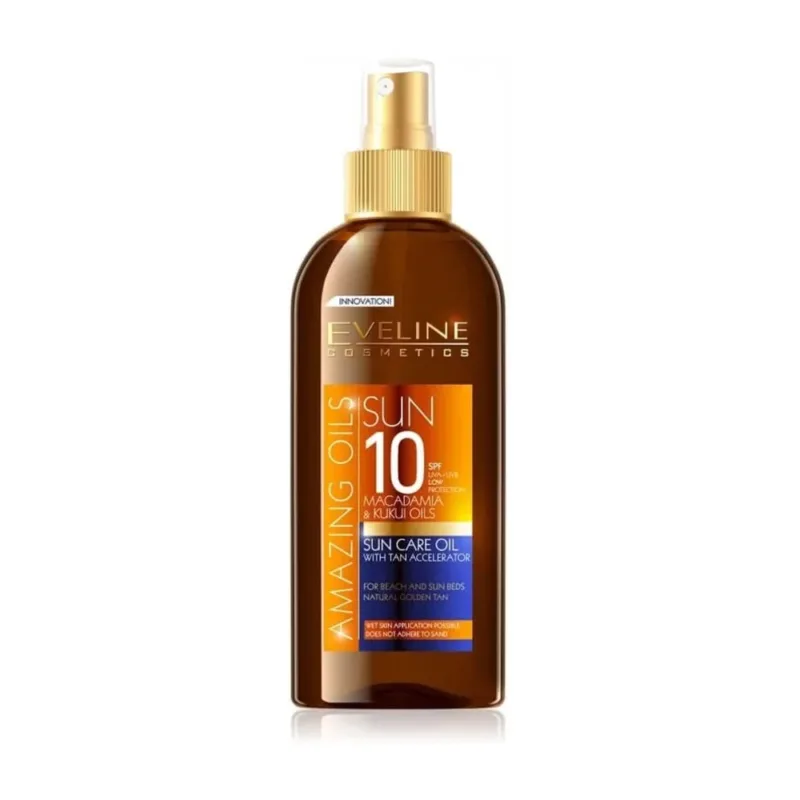 Eveline Amazing Oils Dry Sun Care With Tan Accelerator 10 150ml