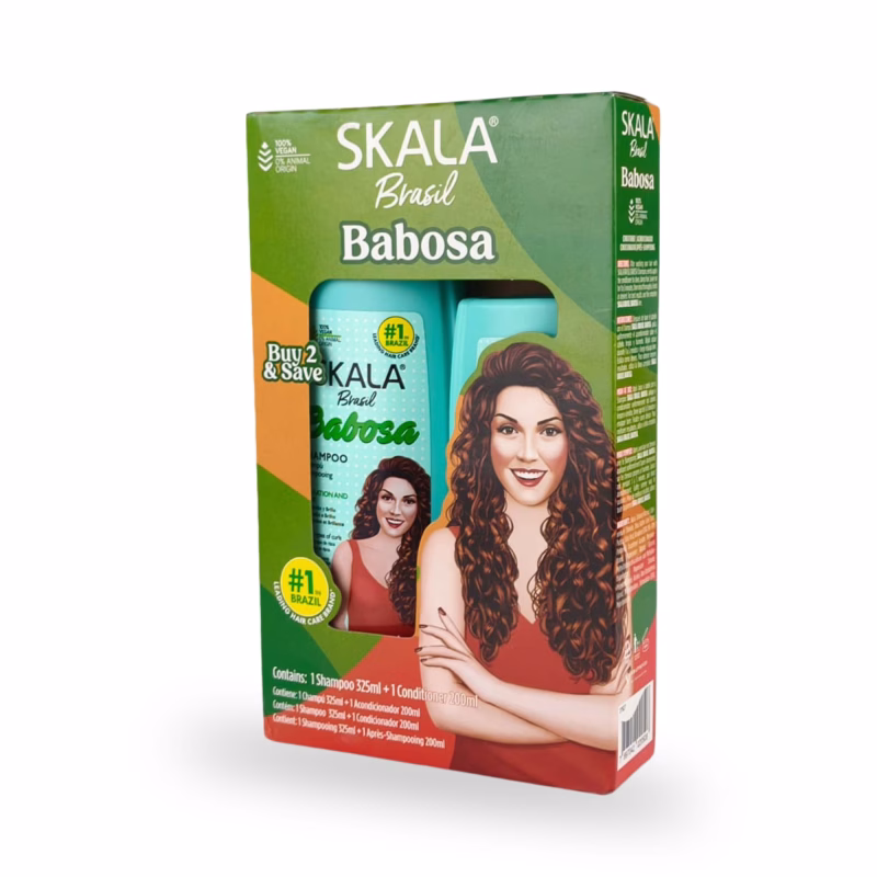 Skala Kit Shampoo 325ml + Condicionador 200ml Babosa