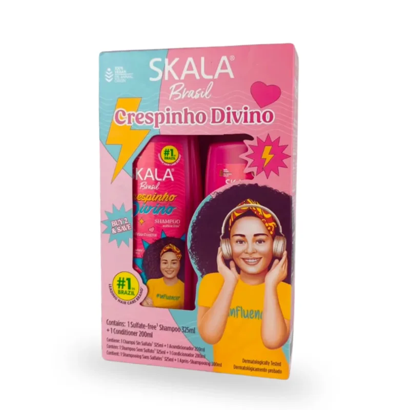 Skala Kit Shampoo 325ml + Condicionador 200ml Crespinho Divino