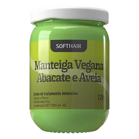 Soft Hair - Manteiga Vegana Abacate e Aveia 220g