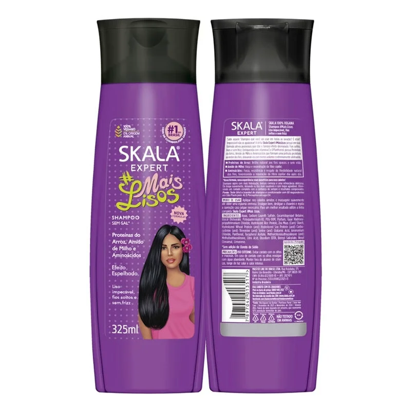 Skala Shampoo Mais Lisos 325ml