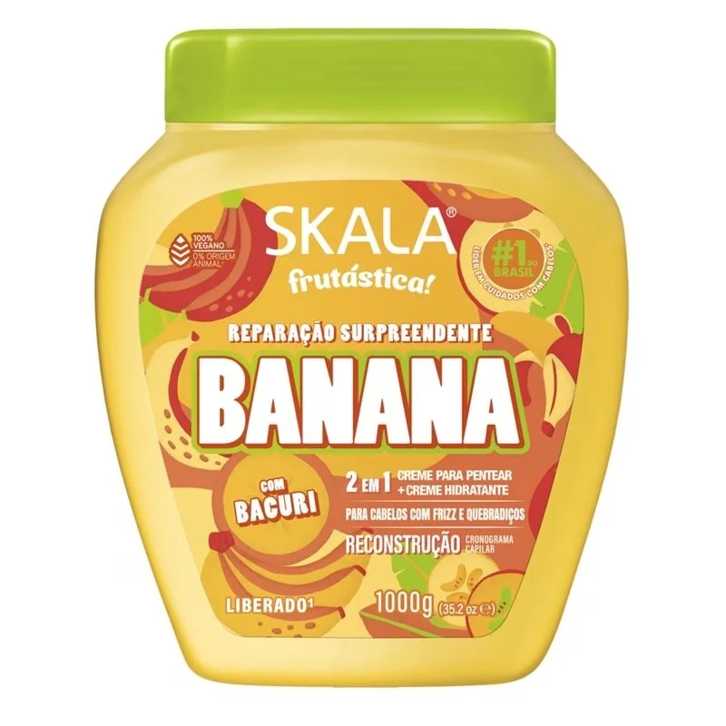 Skala Creme de Tratamento Frutástica Banana 1000g