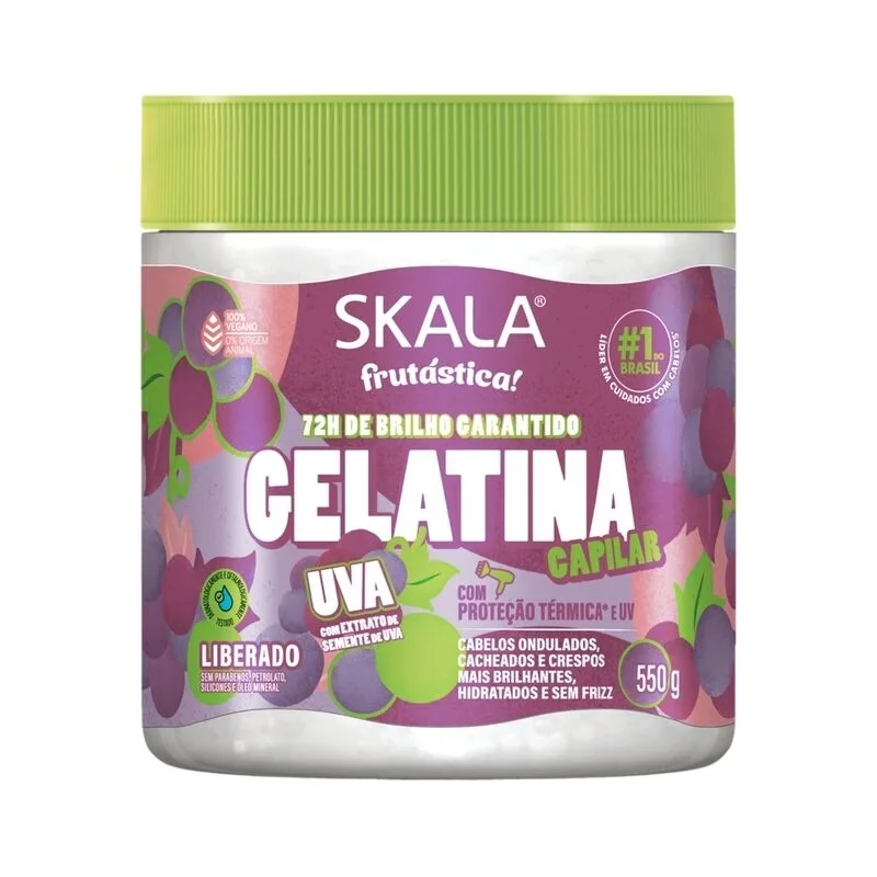 Skala Gelatina Capilar Frutástica Uva 550g