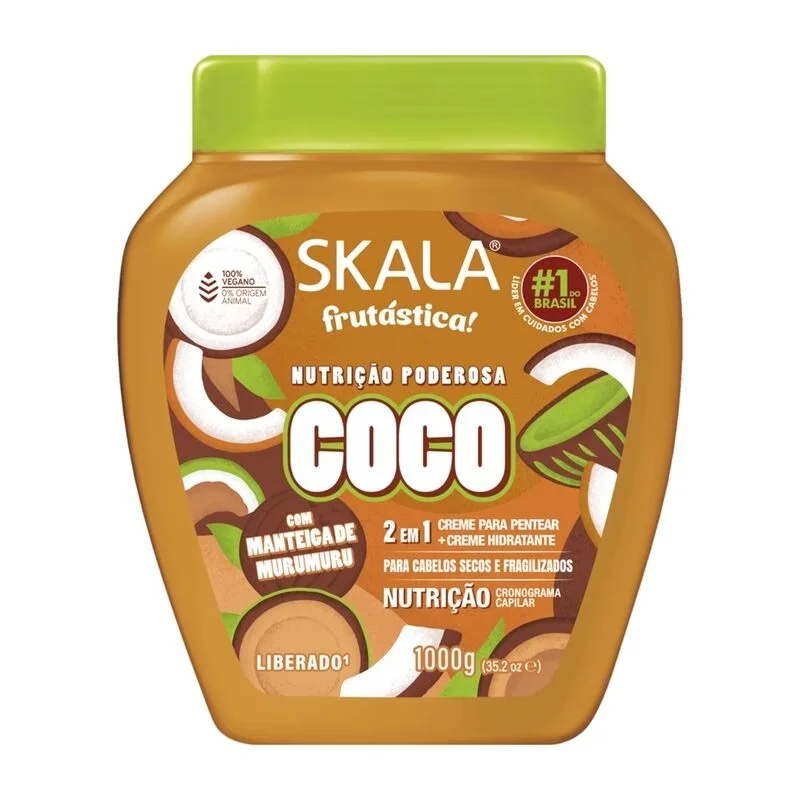 Skala Creme de Tratamento Frutástica Coco 1000g