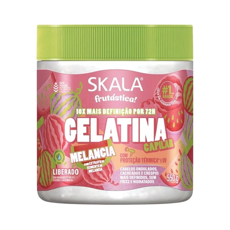 Skala Gelatina Capilar Frutástica Melancia 550g