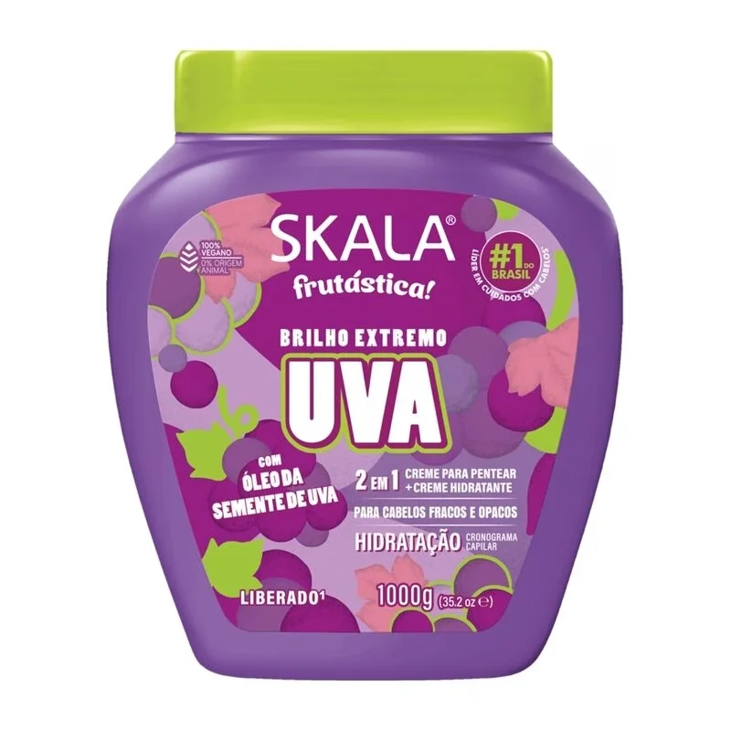 Skala Creme de Tratamento Frutástica Uva 1000g